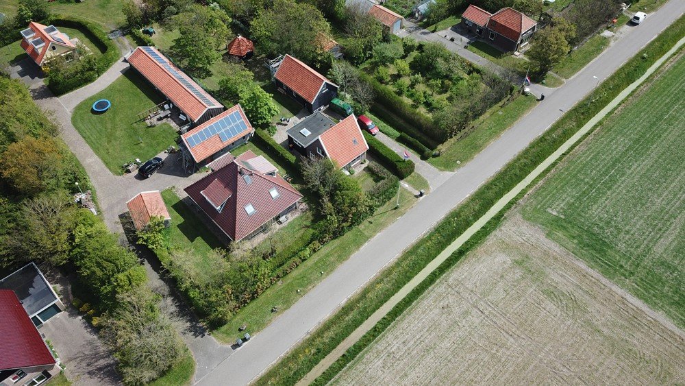 Bungalowverhuureierland-luchtfoto